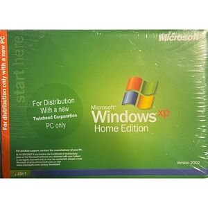 VTG Microsoft Windows XP Home Edition Version 2002 PC OEM Twinhead Sealed New